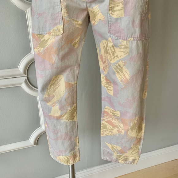 Isabel Marant Etoile Raluni High Rise Cropped Pants in Chalk Size Medium - Picture 9 of 12